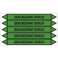 Značení potrubí, sekundární okruh